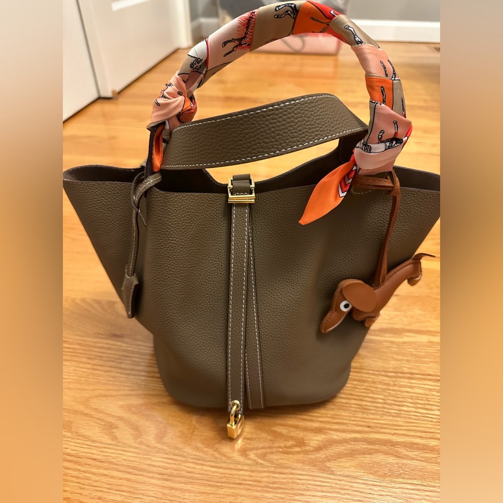 Leather satchel, gently used.